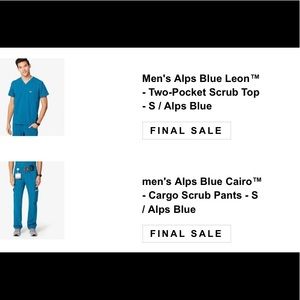 New Figs Scrubs - Men Small